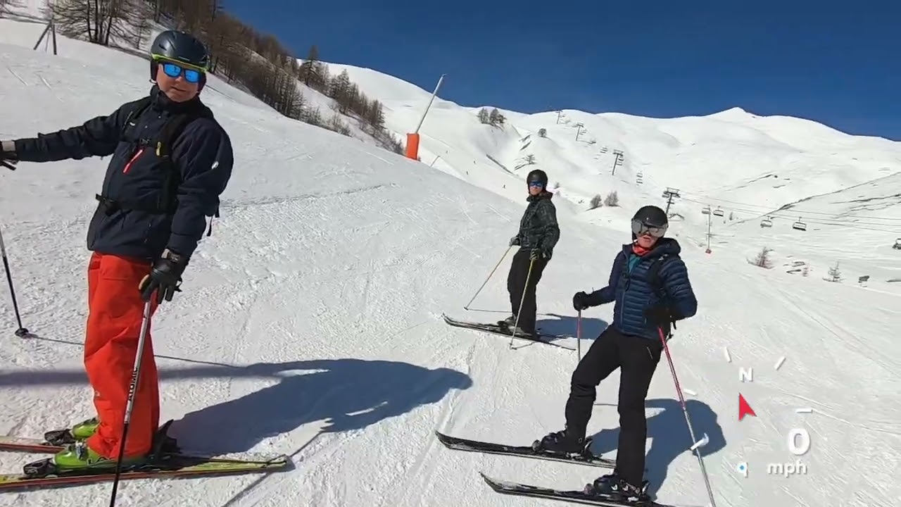 Skiing Cucumelle in Serre Chevalier