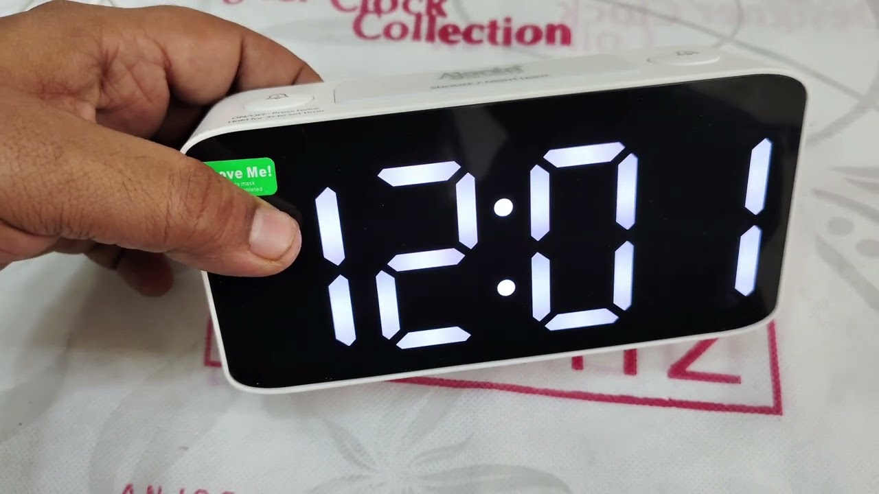 Ajanta RGB Digital Alarm Clock Review and Time Configuration #fullpackage