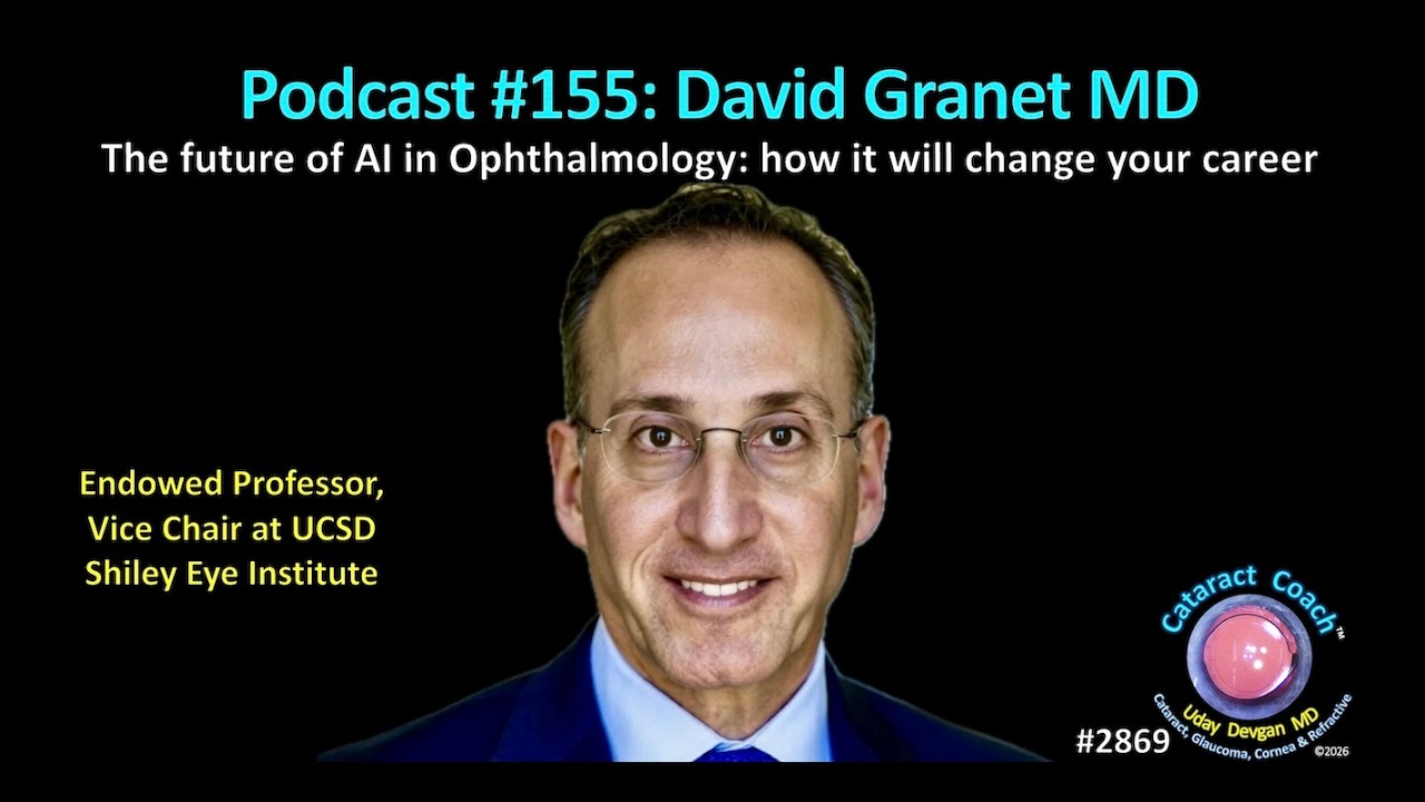 CataractCoach™ 2869: Podcast 155: David Granet MD