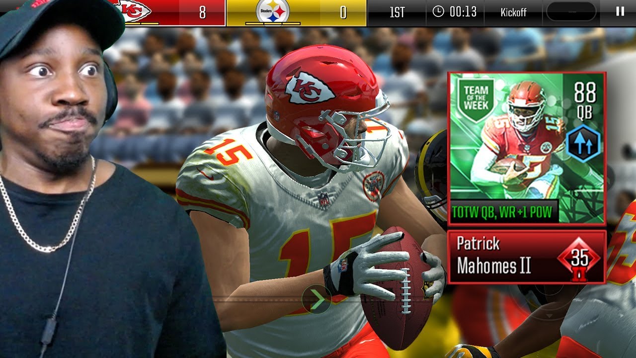 88 OVR TOTW PATRICK MAHOMES THROWING DEEP! Madden Mobile 19 Overdrive Gameplay Ep. 10