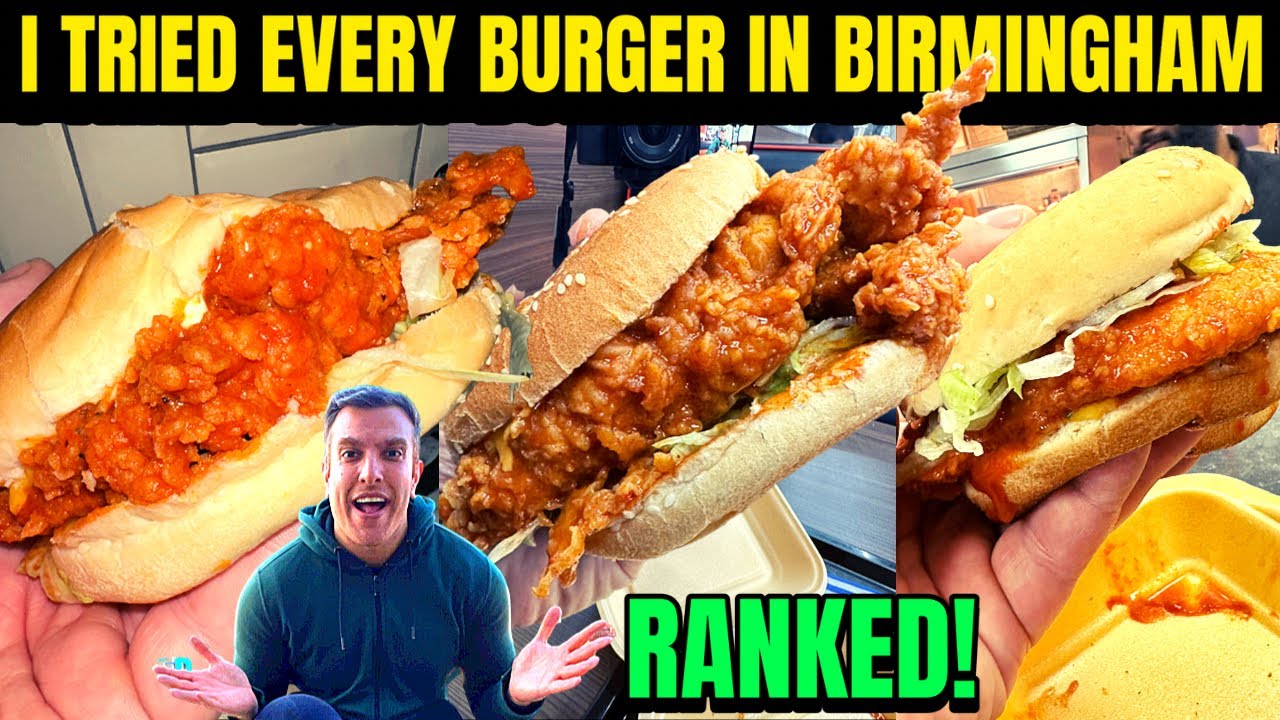 Ranking EVERY SPICY CHICKEN BURGER (Manchester VS Birmingham) FOOD WARS!