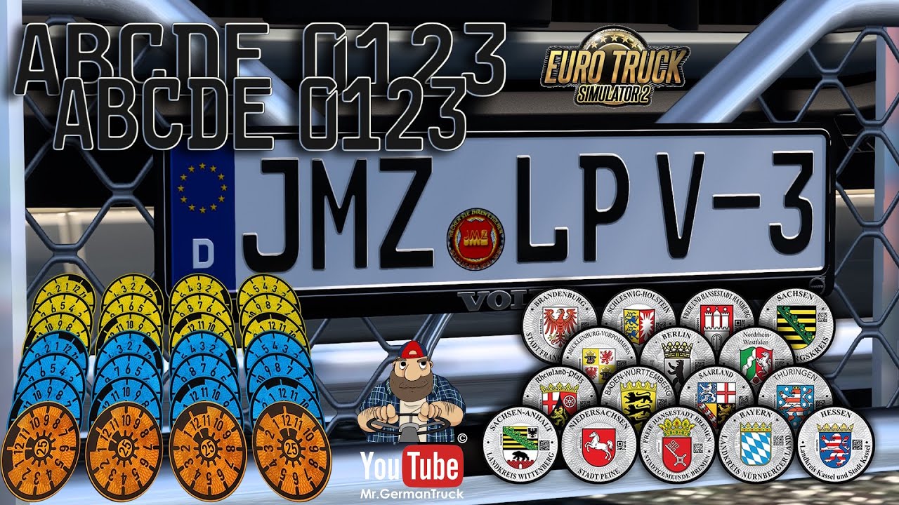 [ETS2 v1.58] Bester Kennzeichen Generator Germany Add-on