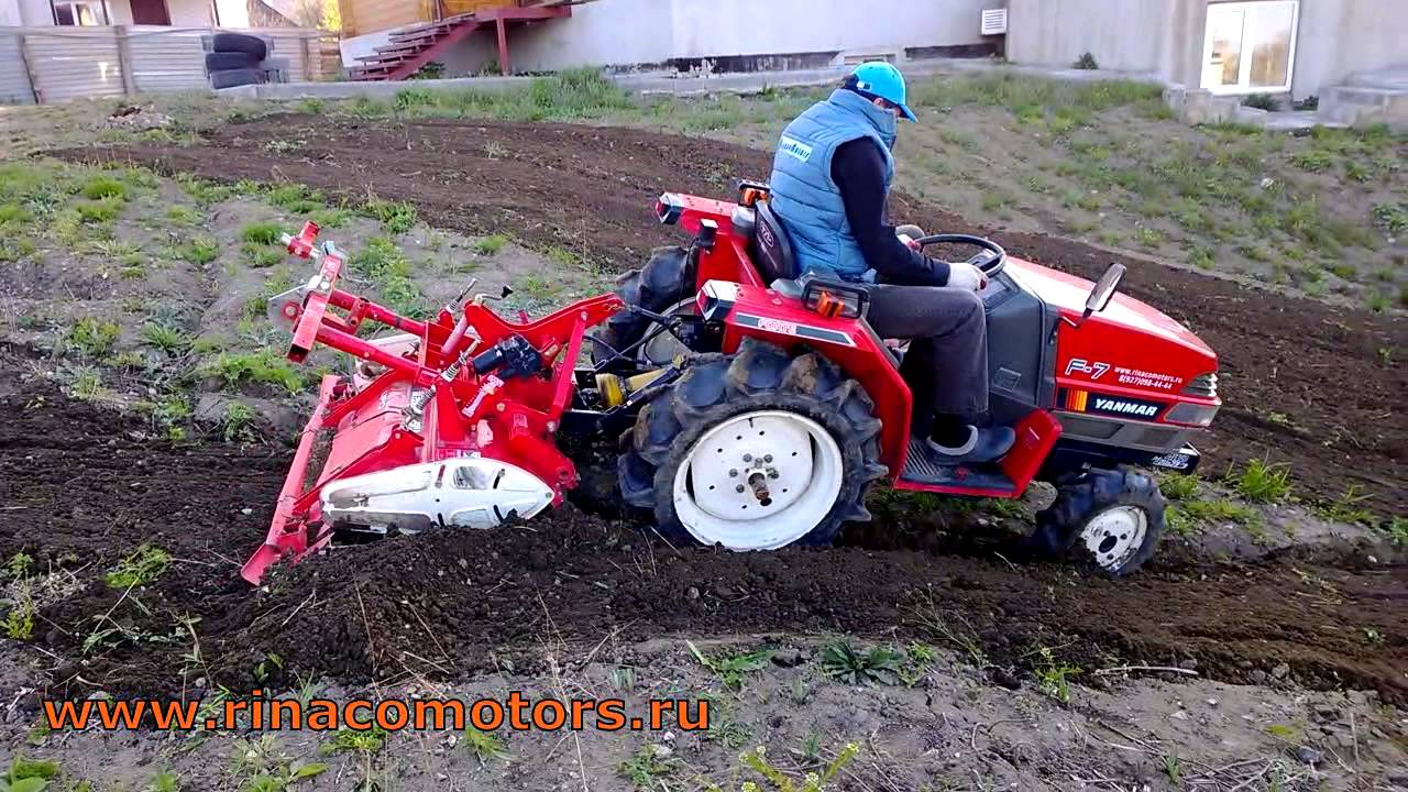 Янмар F7DT  японский мини трактор!