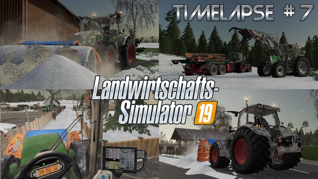 [LS19] - Timelapse #7 Ellerbach Seasons: Der erste SCHNEE! ☃️❄️ Winterdienst in Ellerbach 🚜💨