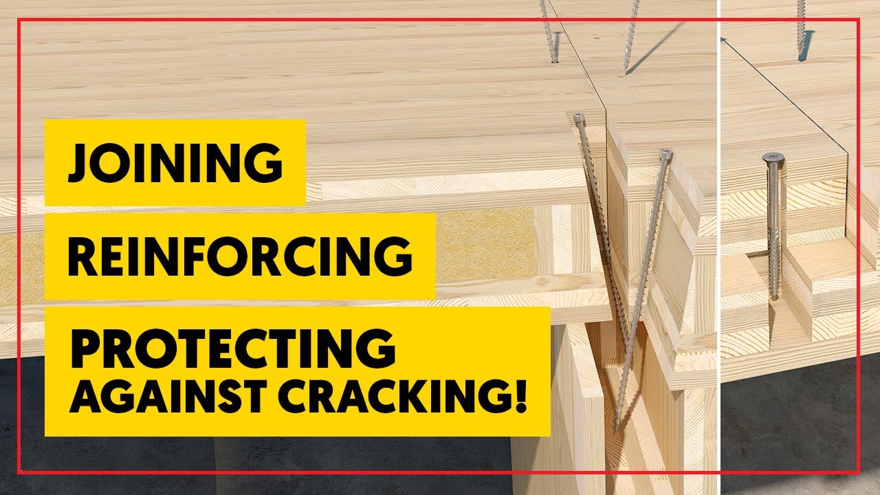 Joining, reinforcing, protecting against cracking! WKFC, WKFS - Screws with full threads - Klimas