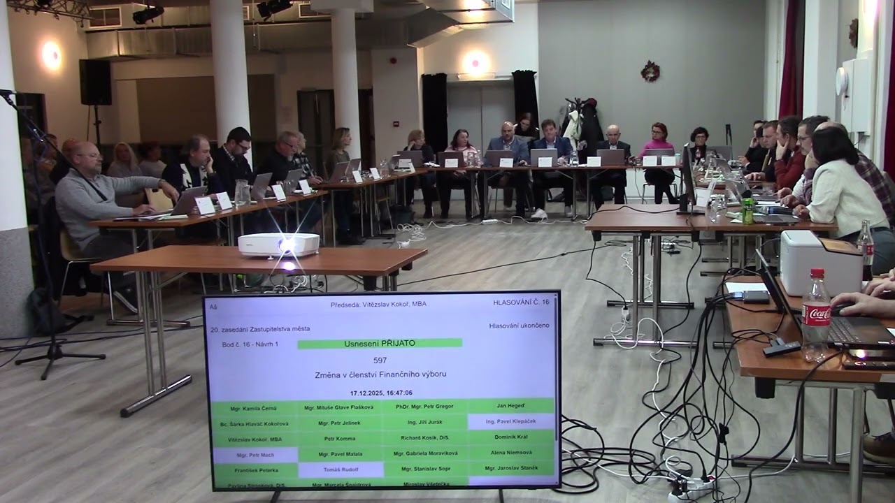 Zastupitelstvo města Aše ze dne 17.12.2025 2. část