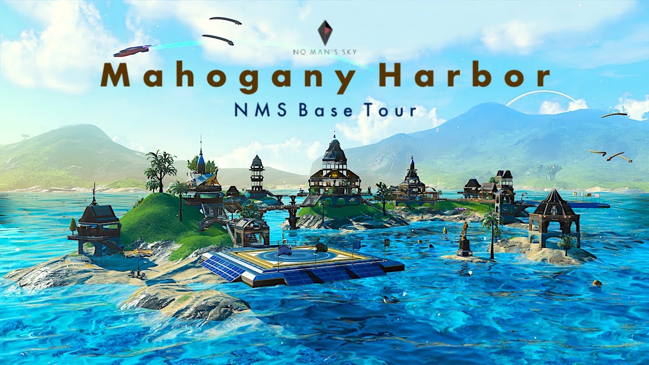 No Man's Sky | Mahogany Harbor | Earth-like Paradise Planet Base Tour