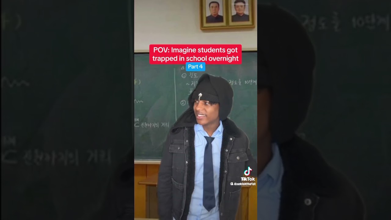 Pov : Imagine students  got trapped in school overnight