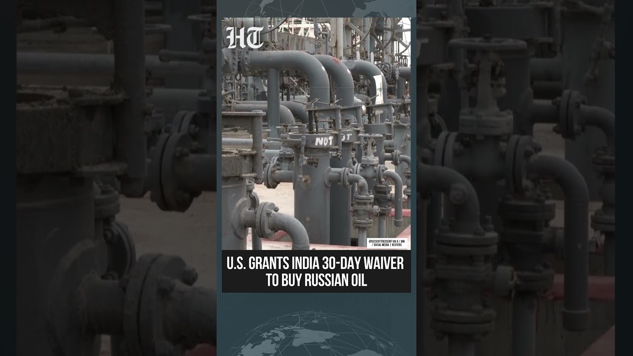 US Grants India 30-Day Waiver to Buy Russian Oil Stuck at Sea | #shorts