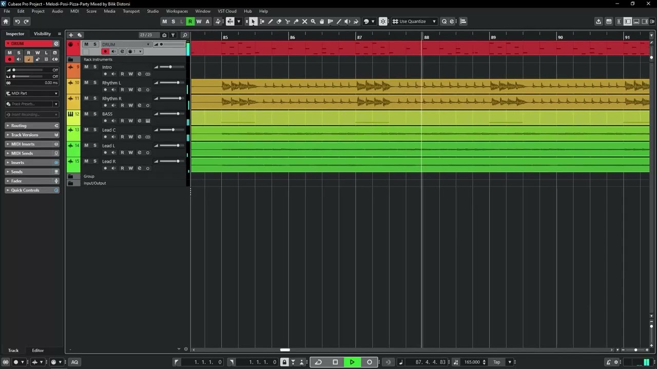 Melodi-Posi-Pizza-Party - Sam Whitaker | Mixing & Mastering Practice | Pop Punk