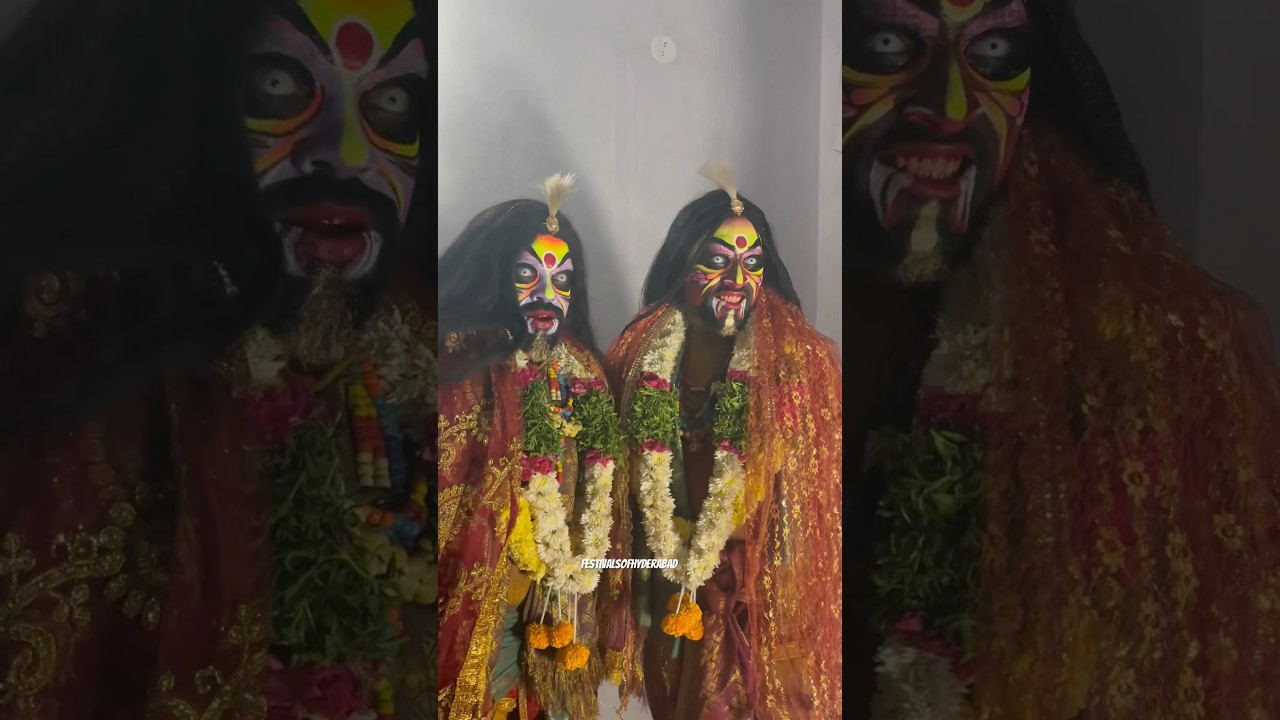 Rohit Bangaru & Boduppal Vasu Potharaju New Look At thupran Bonalu 2025#bonalu #ytshort #viral