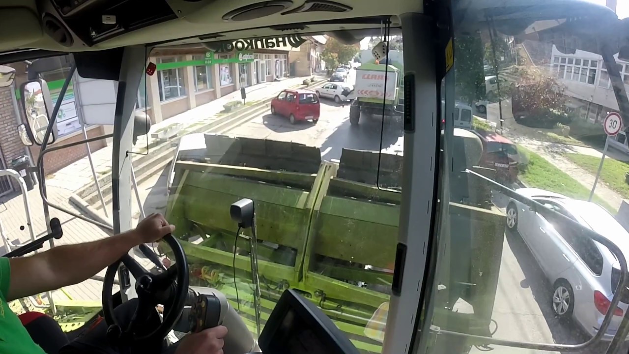 CLAAS Lexion 670 vonulás Gopro Cabview
