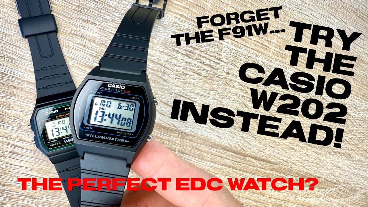 If you like the F91W then try the Casio W202: the BEST of all the cheap black resin watches 💪