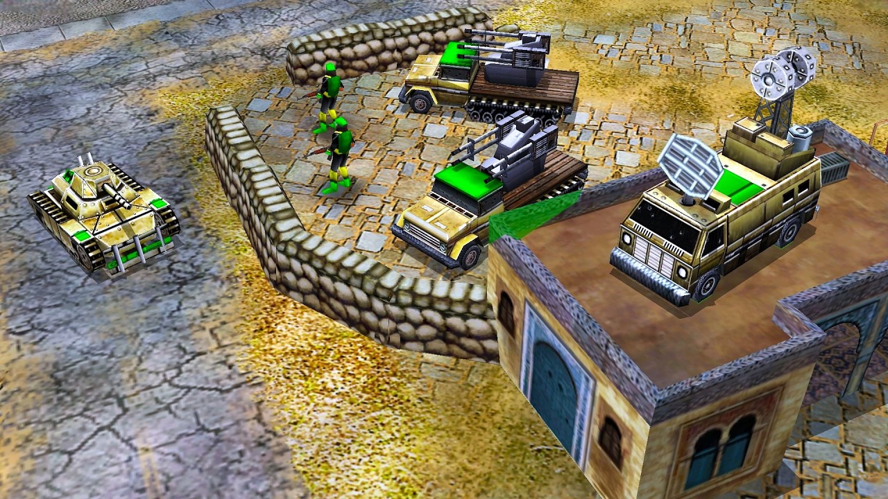 US Military Base Crushes GLA Uprising In Saudi Arabia | C&C Generals Zero Hour - Mission Map