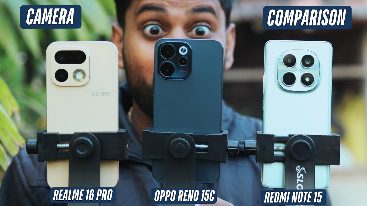 Oppo Reno 15C vs Realme 16 Pro vs Redmi Note 15 Camera Test 🔥 Real Comparison | Camera King Kaun?