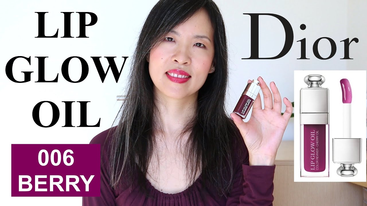 Dior Lip Glow Oil 006 Berry | Unboxing & First Impression | Using it as a Lip Gloss