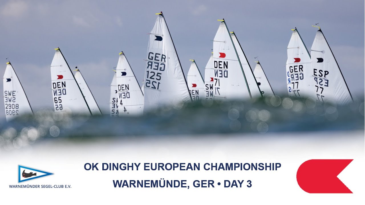 Highlights from Day 3 of the 2025 OK Dinghy European Championship in Warnemunde