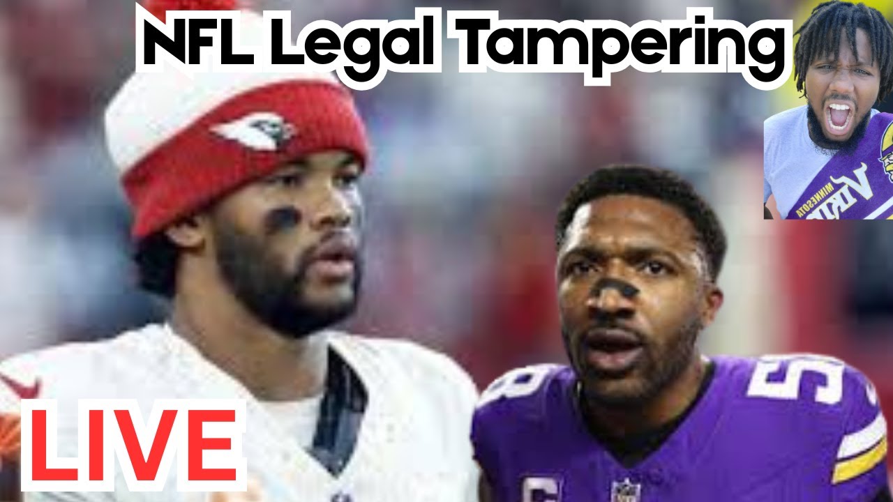 LIVE NFL Legal Tampering/Free Agency has officially Started | Will the Vikings Make A Move? 📱
