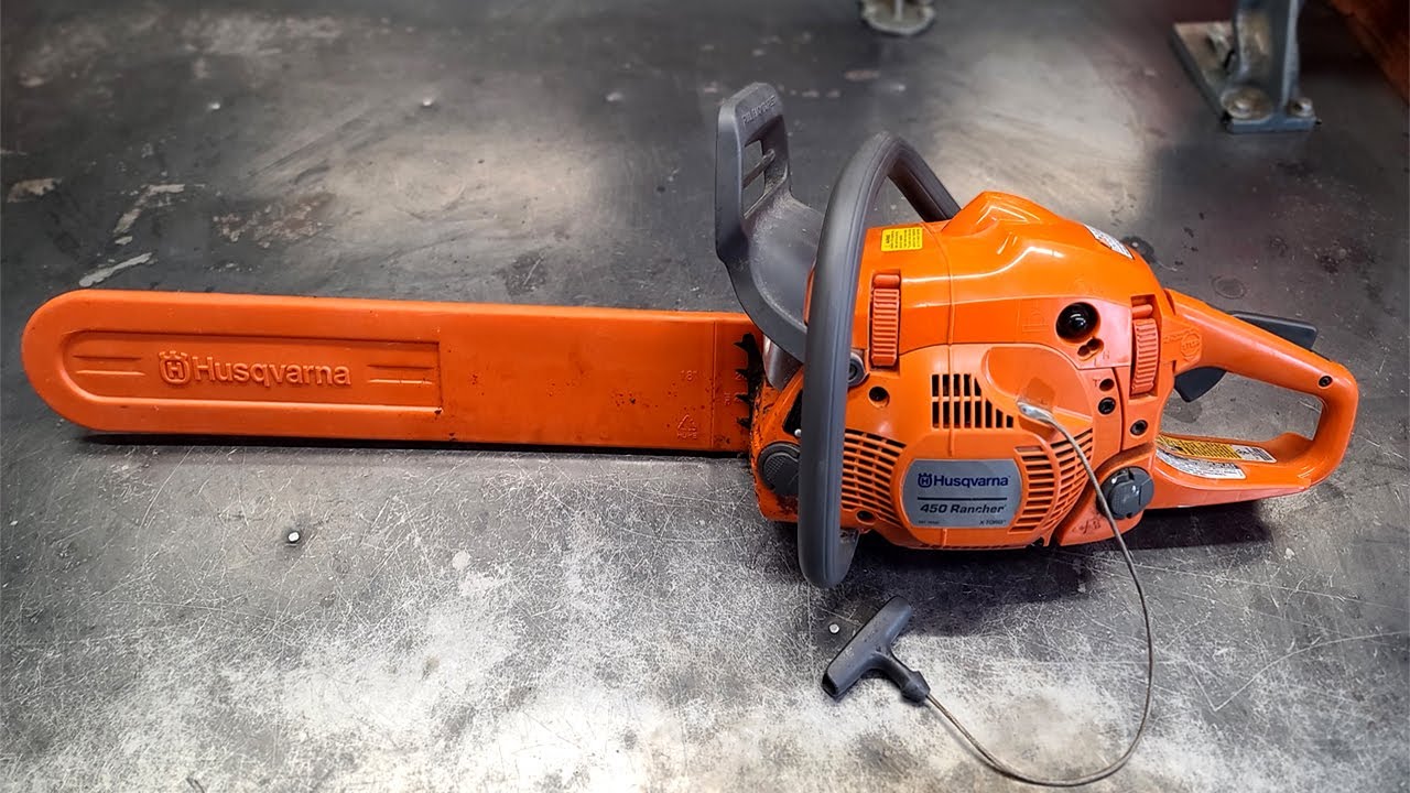Husqvarna Chainsaw Pull Starter Jammed Up! Step By Step Repair!