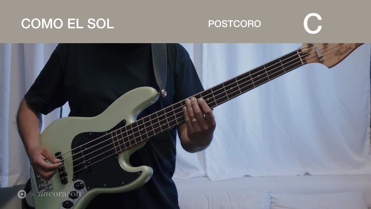 Como El Sol  - Un Corazón | Tutorial Oficial Bajo