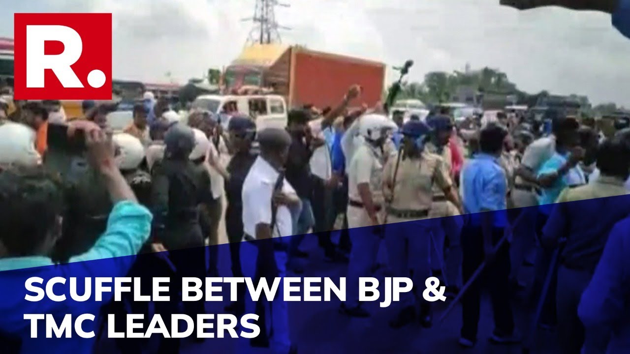 West Bengal: Scuffle Between BJP & TMC Workers During By-polls;  BJP MLA Allegedly Beaten Up