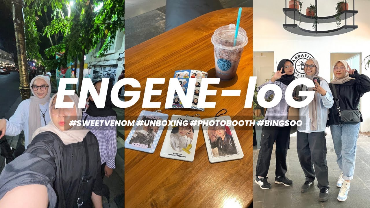 [ENGENE-loG] sweet venom comeback, jake bday photobooth, unboxing, bingsoo 📸🍧 | 엔진로그