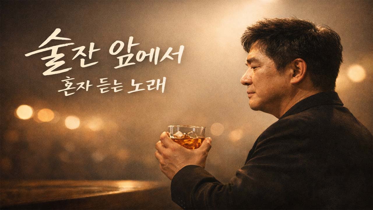 술잔 앞에서 혼자 듣는 노래｜하루를 넘기는 밤, 중년의 고독 트로트