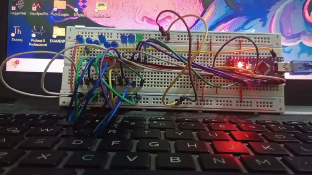 Circuito de encendido y apagado de LED'S