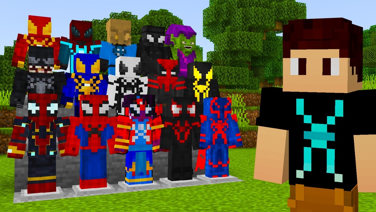A MELHOR ADDON DE HOMEM ARANHA NO MINECRAFT