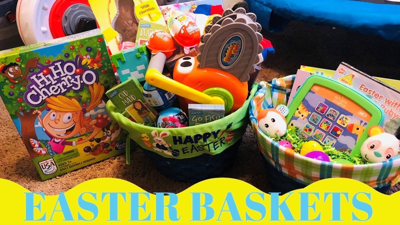 WHATS IN MY KIDS EASTER BASKETS?! 2020🐣