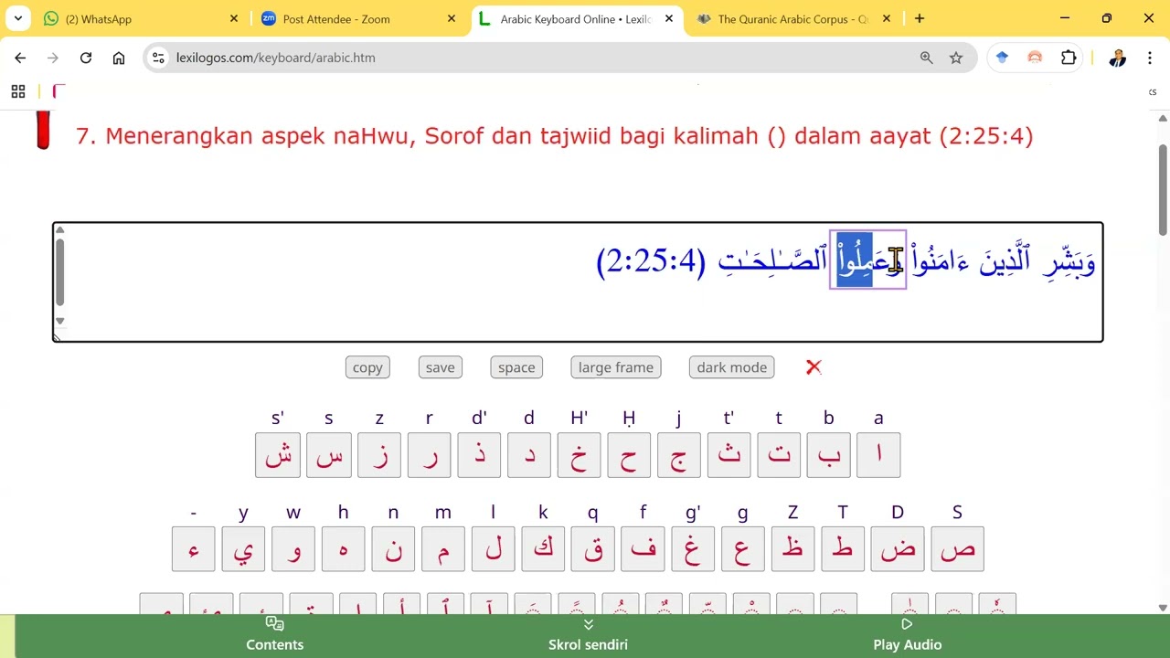 Kelas Selasa 7.15 pagi   17 Feb 2026