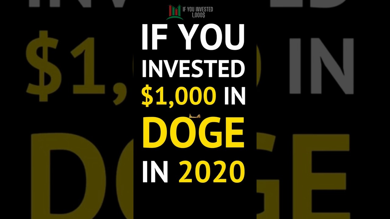 IF YOU INVESTED $1,000 IN DOGECOIN IN 2020... #shorts #investing