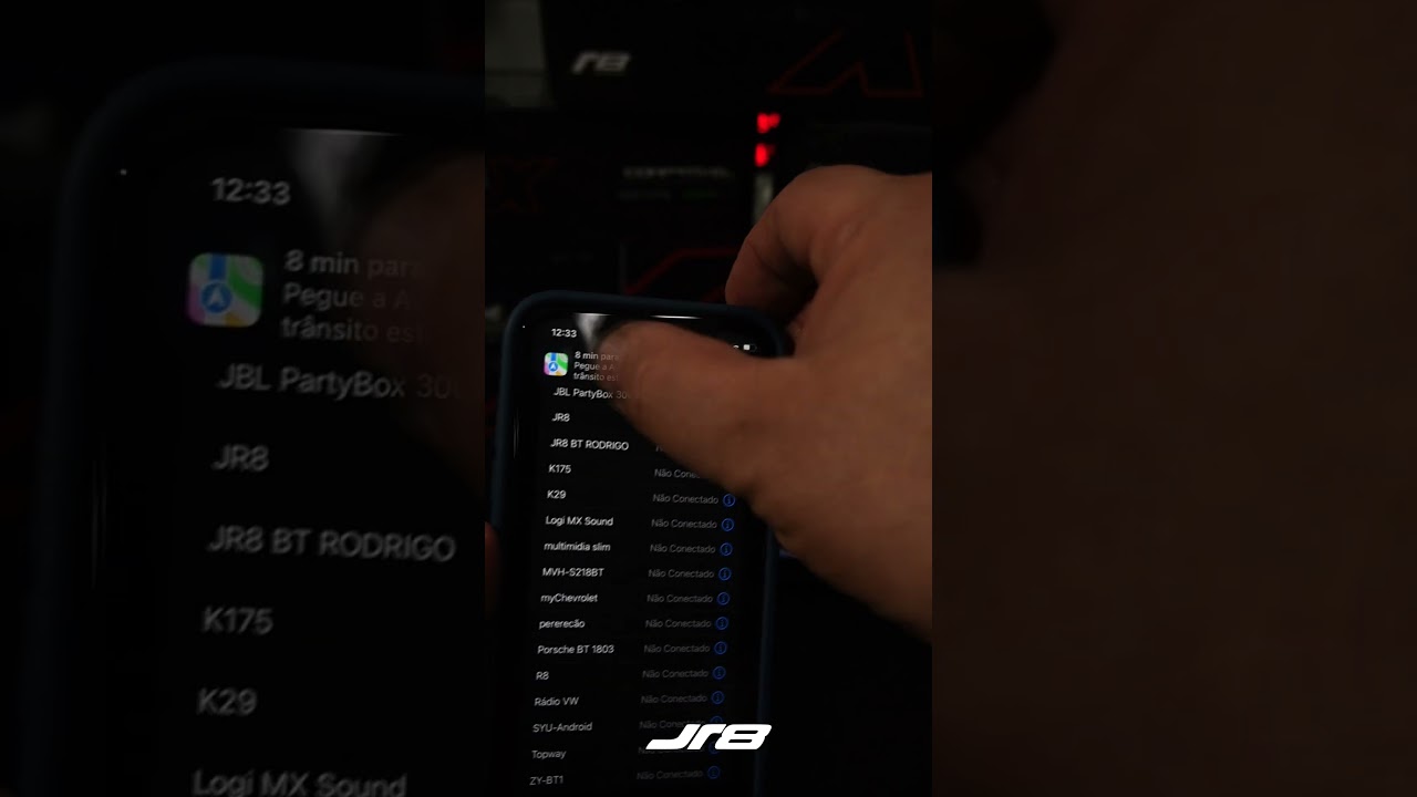 Ative o CarPlay sem fio na central Diamond X JR8