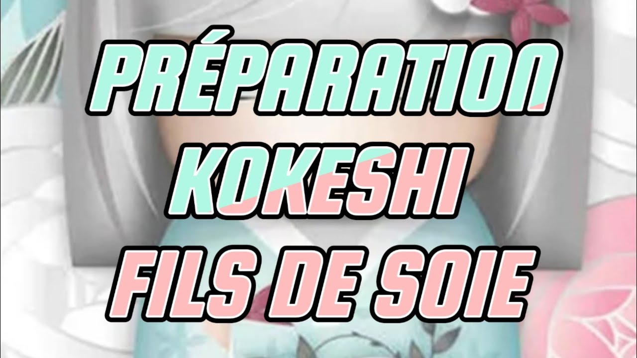 🥰 PR&Eacute;PARATION POINT DE CROIX 😀 ALIEXPRESS 🙂 KOKESHI FILS DE SOIE 🥰