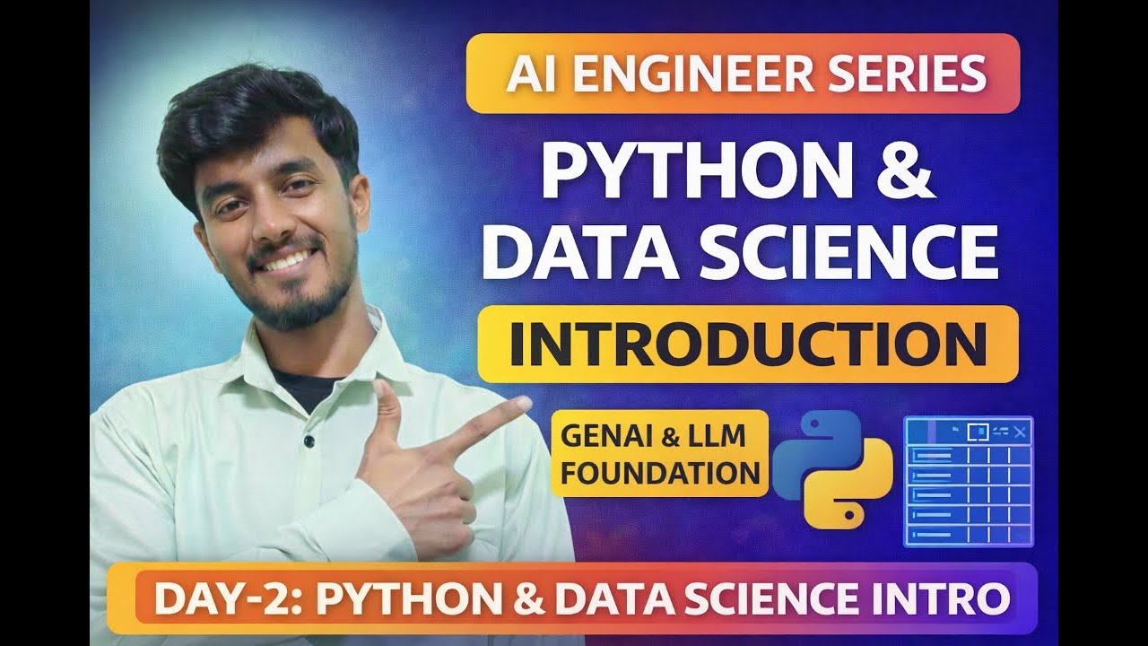Python & Data Science Introduction Foundation for AI Engineer | Day 2