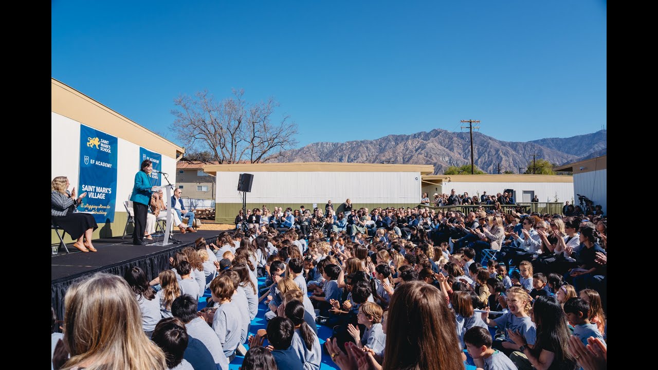 EF Academy Pasadena Saint Mark's School Unveil 'Saint Mark's Village' with Ribbon-Cutting Ceremony