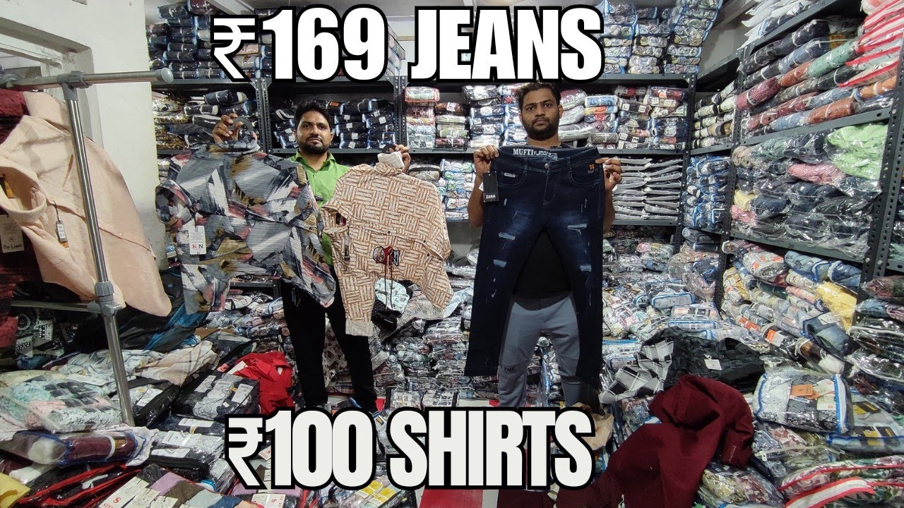 Cheapest Shirt & Jeans Wholesale Market in Mumbai 😲 / K Nipra Sion/shirt start ₹100 To ₹ 150