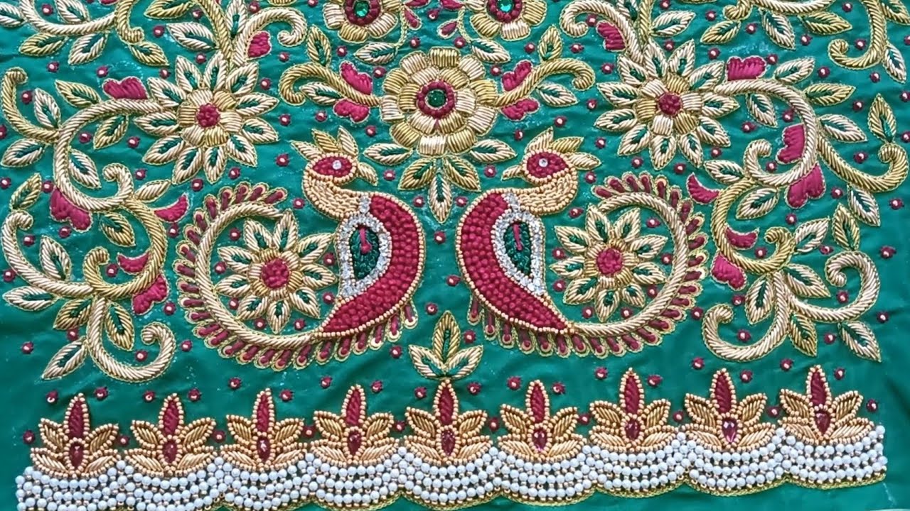 4 design zariwork work blouse 