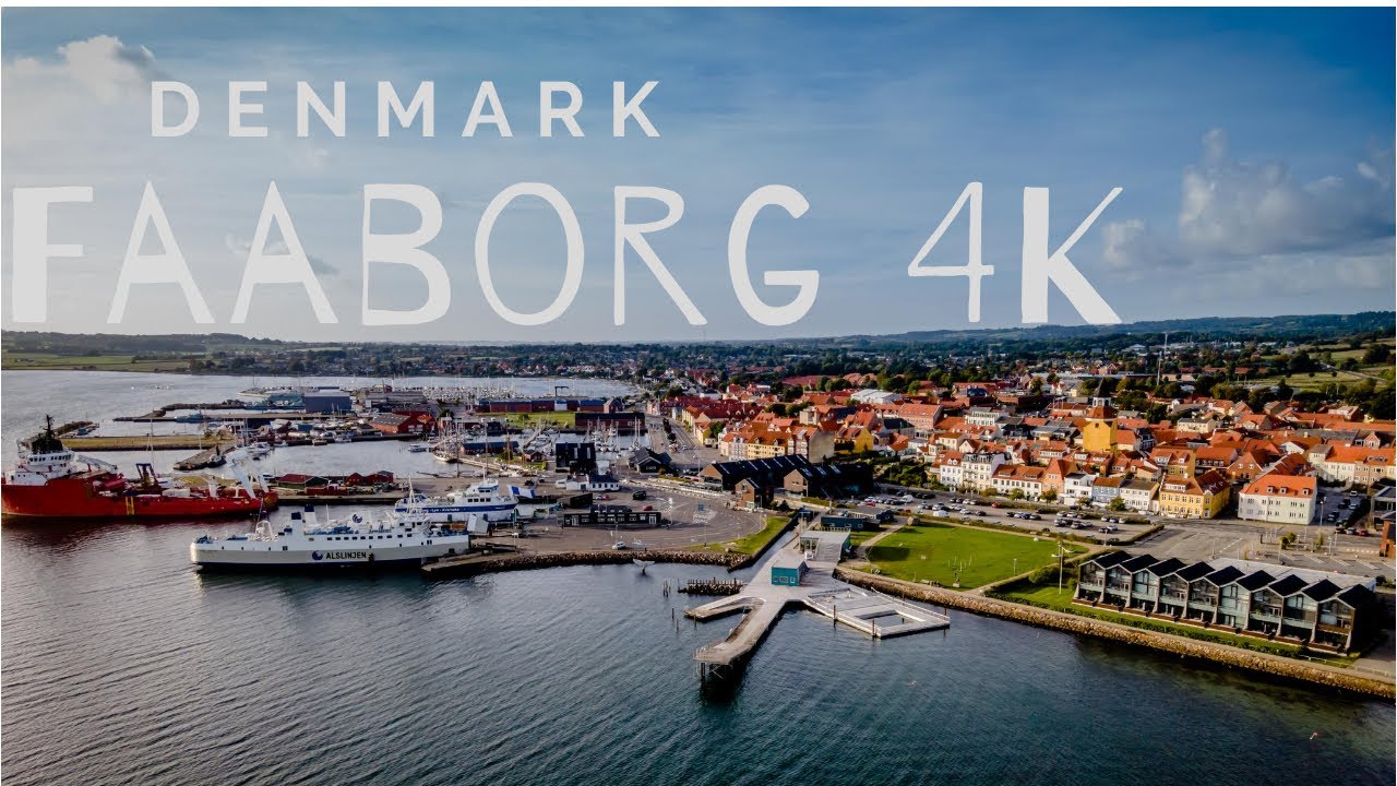 Faaborg (Denmark) Drone view 4k in 5Mins