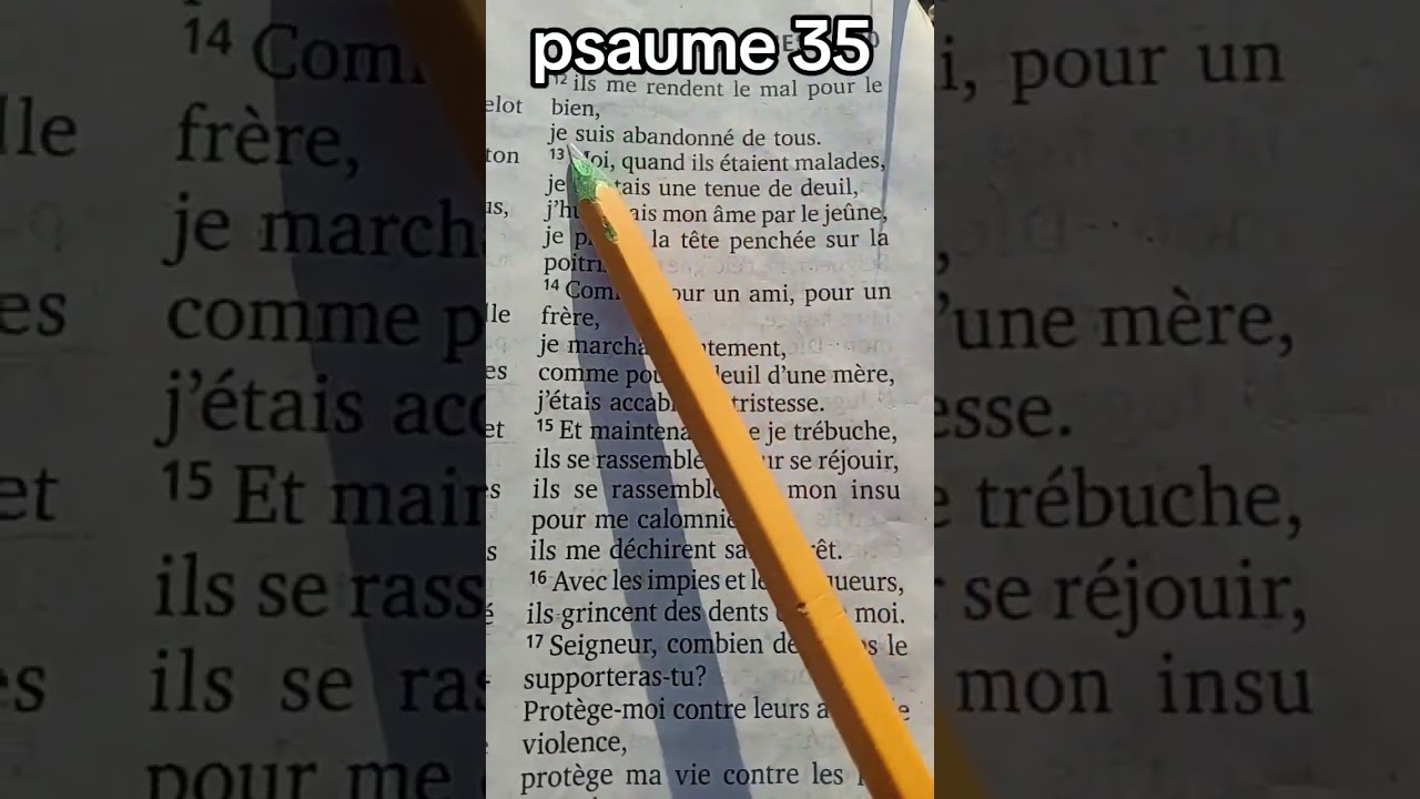 psaume 35 #psaumesdedavid #motivation #etudierlabible #pri&egrave;re