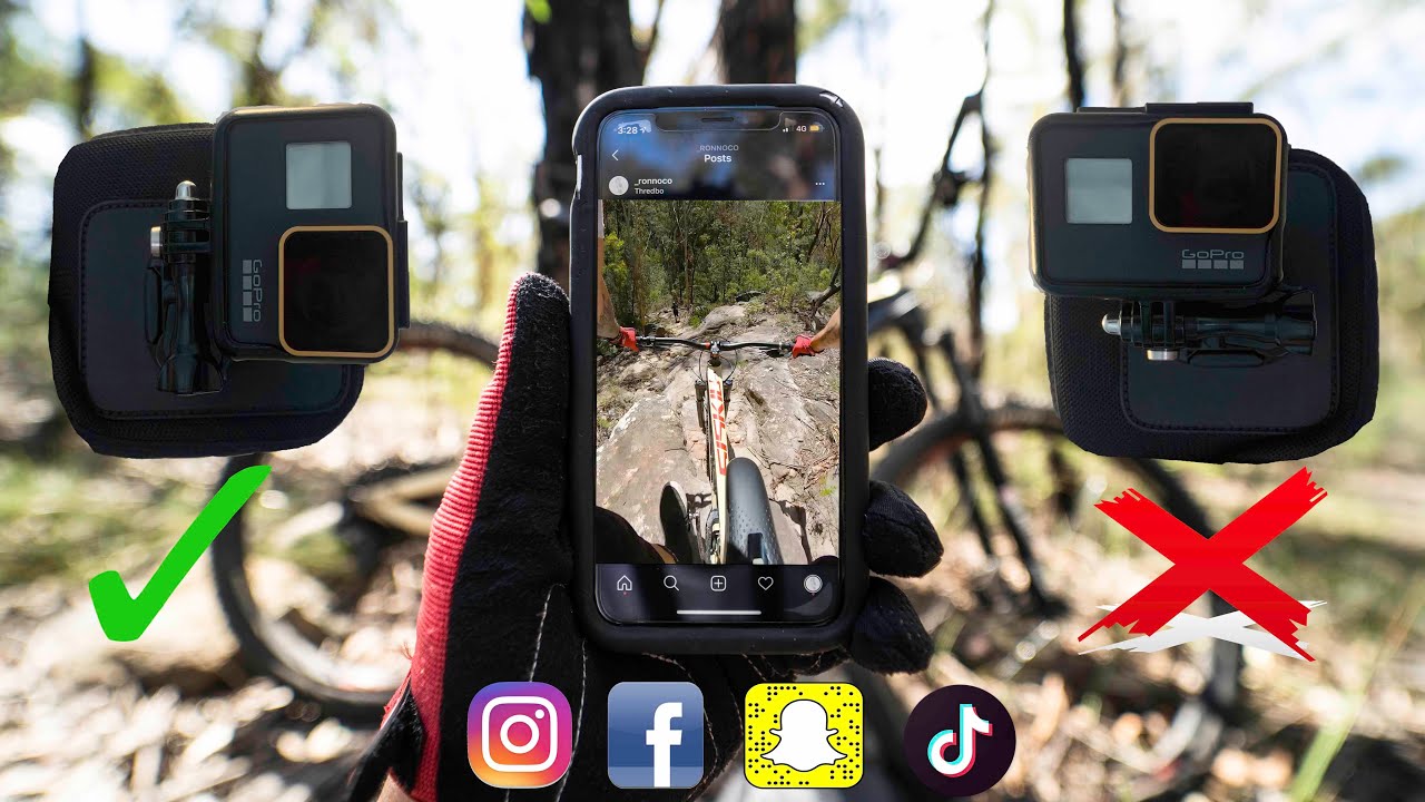 THE BEST WAY TO FILM MTB WITH A GOPRO FOR SOCIAL MEDIA | Vertical Gopro Mount | Polygon D7