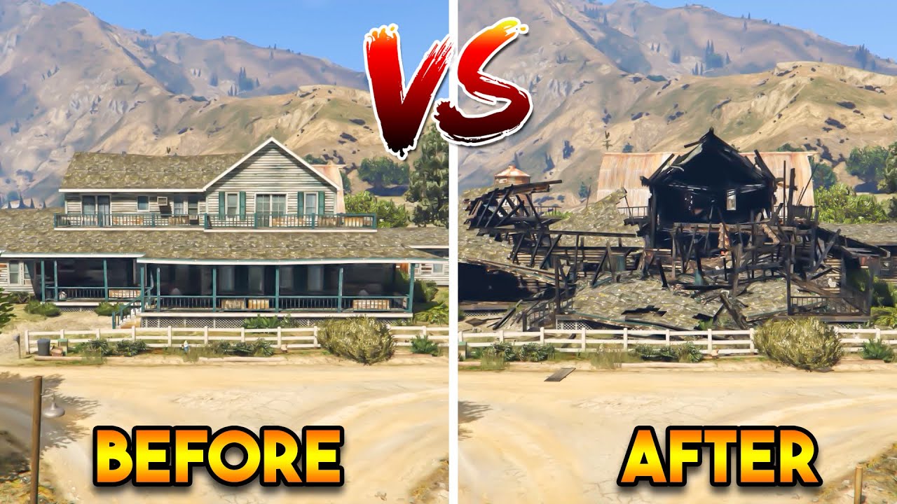 GTA 5 BEFORE VS AFTER (COMPARING MAP LOCATIONS)