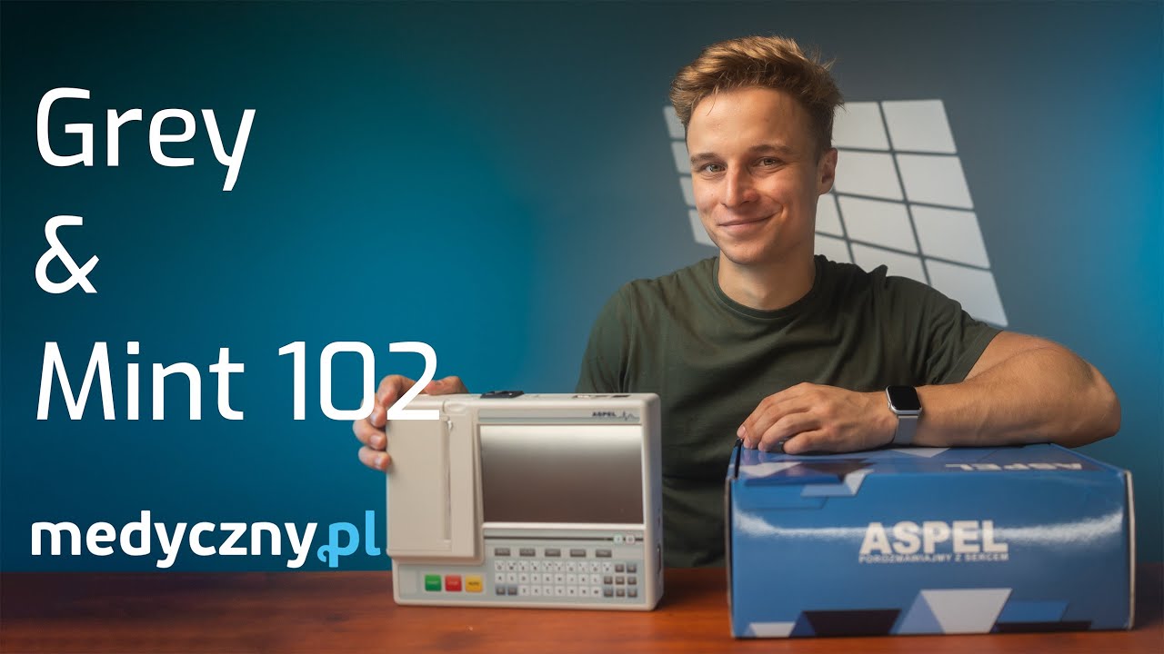 Por&oacute;wnanie Aparat&oacute;w EKG Grey i Mint 102 polskiej firmy Aspel (4K)
