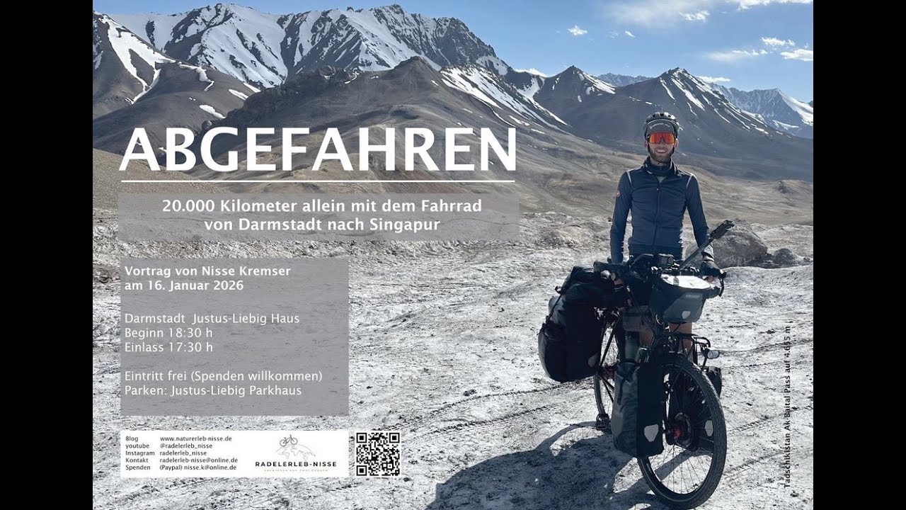 Vortrag Fahrradweltreise Justus Liebig Haus 16.01.2026 Aufzeichnung