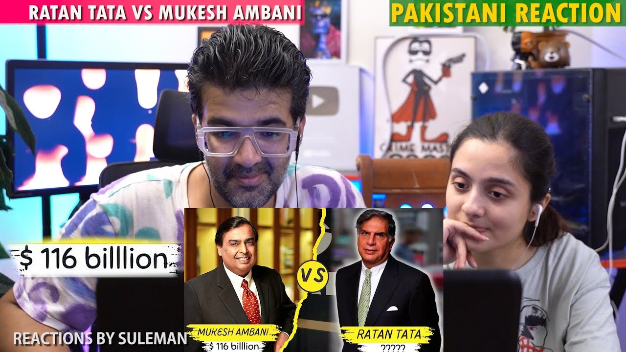 Pakistani Couple Reacts To Ratan Tata Vs Mukesh Ambani Who Is Rich ? | Wealth Comparison | 2024