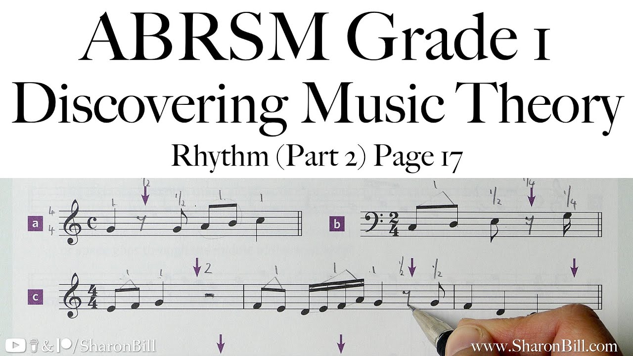 ABRSM Discovering Music Theory Grade 1 Rhythm (Part 2) Page 17 with Sharon Bill