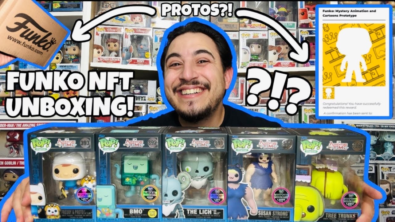 Распаковка физических фигурок Funko NFT Adventure Time Series 2 | Новые наклейки!