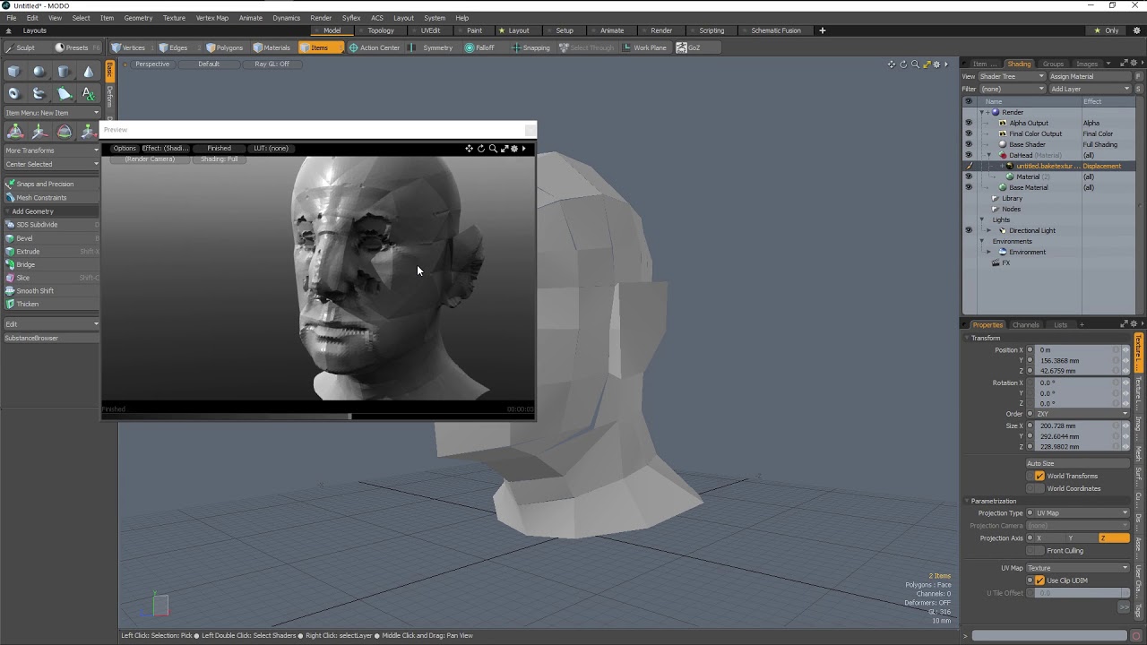 Houdini for Not Wizards Part 4  Baking Displacement or     Things