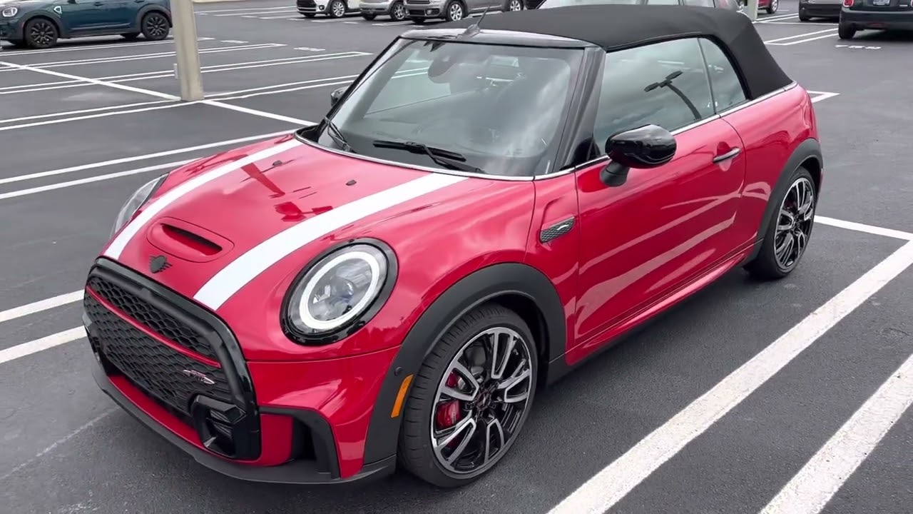 John & Kathy’s fantastic  Chili Red 2023 MINI JCW Convertible!