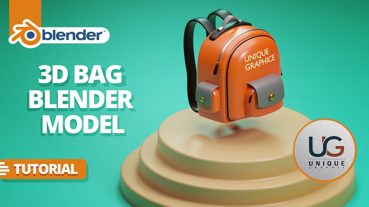 how to create school bag  / 3d model | 3D Blender Tutorial